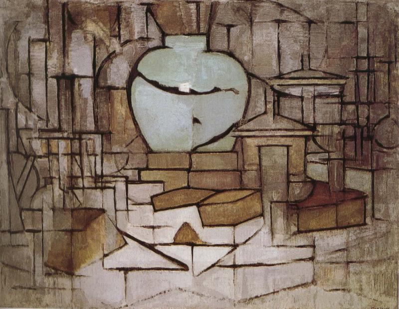 Piet Mondrian The still-life with dressing